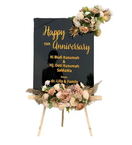 Papan Bunga Akrilik Asem Rowo